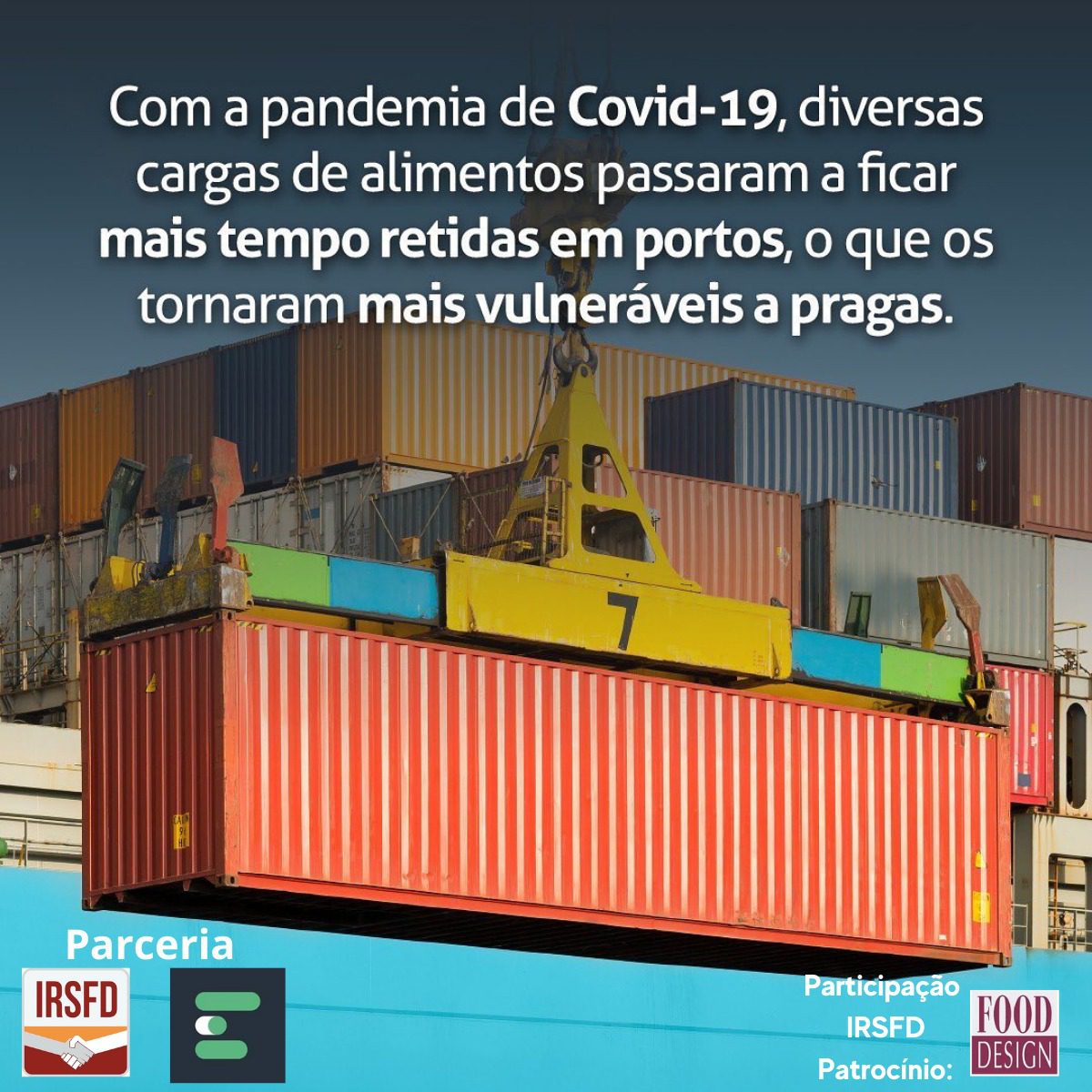 – Rastreabilidade de pragas: monitorando sua cadeia de suprimentos internacional. Por Ana Caroline Barbosa, que participou num painel sobre Pragas.