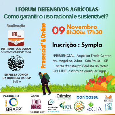 I Fórum defensivos agrícolas:  Como garantir o uso racional e sustentável?